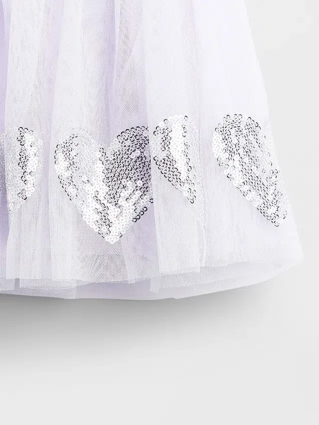Tule- en paillettenrok met hartjes voor Baby & Peuter
