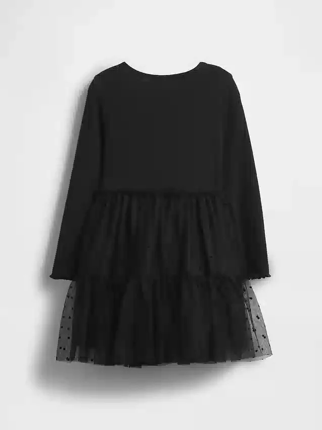 Tule-jurk van gemengde materialen voor Baby & Peuter