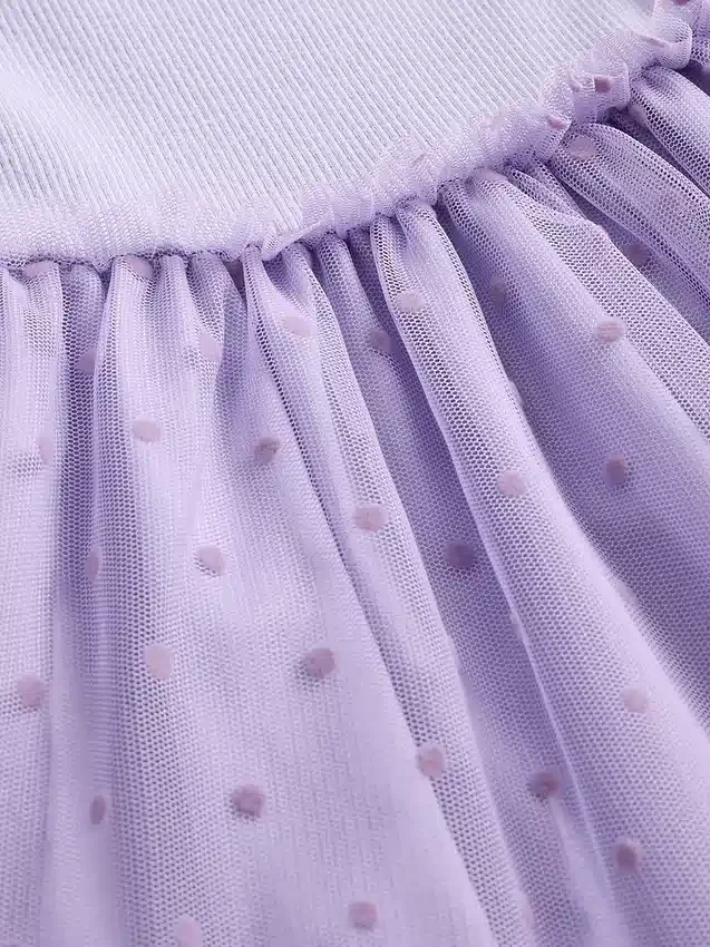 Tule-jurk van gemengde materialen voor Baby & Peuter