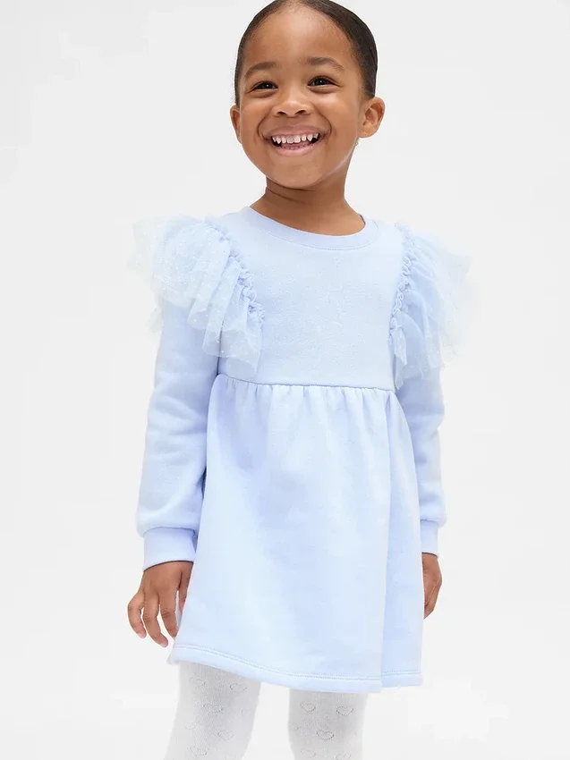 Tule-sweatshirtjurk voor Baby & Peuter