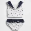 Tweedelig zwempak in matrozenstijl voor Baby & Peuter