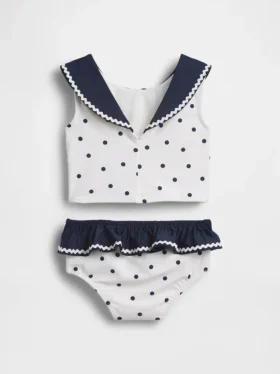 Tweedelig zwempak in matrozenstijl voor Baby & Peuter