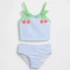Tweedelig zwempak voor Baby & Peuter met kersen-ginghamprint