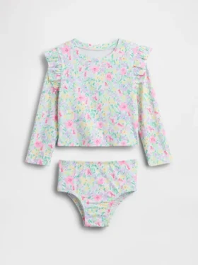 Tweedelige rashguard-zwemset voor Baby & Peuter