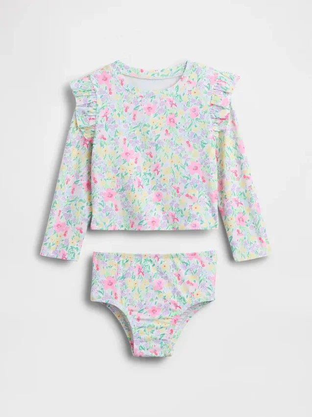 Tweedelige rashguard-zwemset voor Baby & Peuter