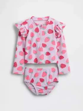 Tweedelige rashguard-zwemset voor Baby & Peuter
