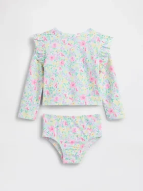 Tweedelige rashguard-zwemset voor Baby & Peuter