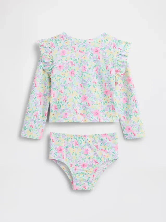 Tweedelige rashguard-zwemset voor Baby & Peuter