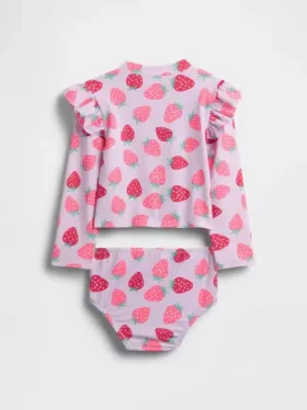 Tweedelige rashguard-zwemset voor Baby & Peuter