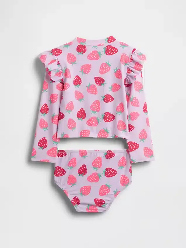 Tweedelige rashguard-zwemset voor Baby & Peuter