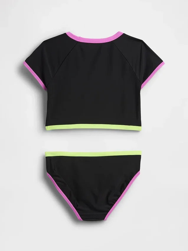 Tweedelige rashguard-zwemset voor kinderen