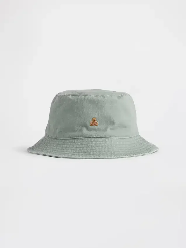Twill-buckethoed voor peuters met Brannan Bear