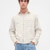 Twill-overhemd met rechte zoom