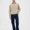 Twill-overhemd met rechte zoom