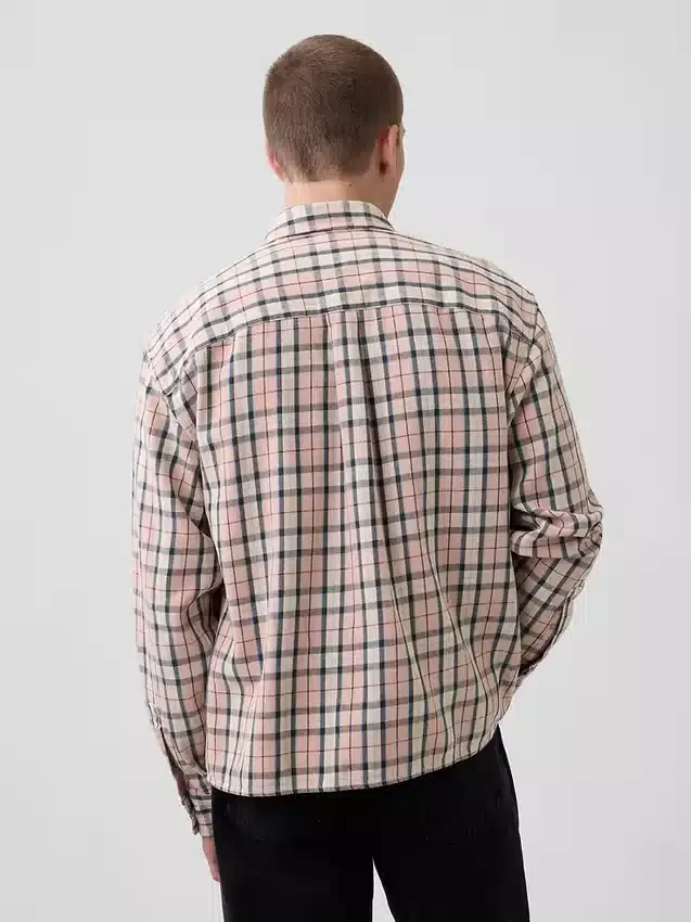 Twill-overhemd met rechte zoom