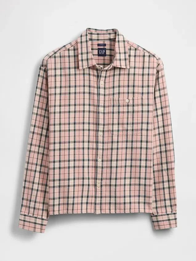 Twill-overhemd met rechte zoom