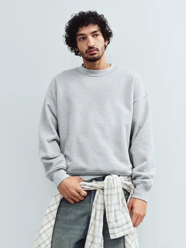 Twill-overhemd met rechte zoom