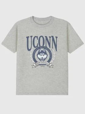 UConn Laurel Crest-T-shirt met print