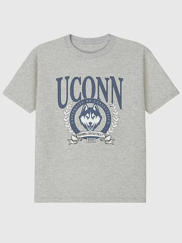 UConn Laurel Crest-T-shirt met print