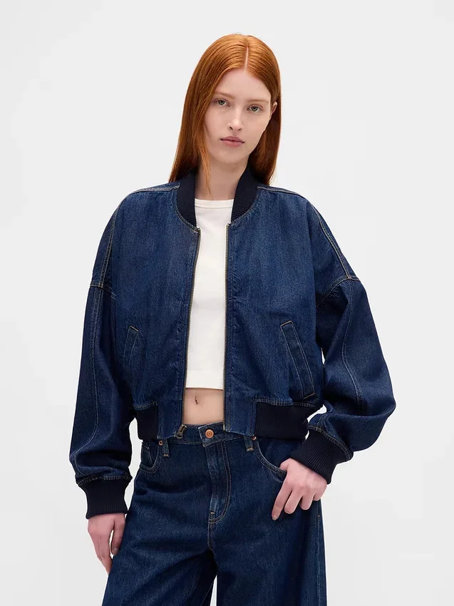 Ultrazacht denim bomberjack