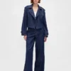 Ultrazacht denim cropped trenchjack