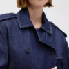 Ultrazacht denim cropped trenchjack
