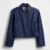 Ultrazacht denim cropped trenchjack