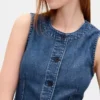 Ultrazacht denim lang model vest