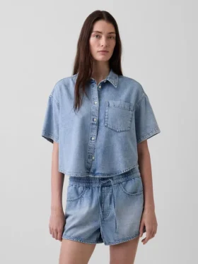 Ultrazacht denim oversized campshirt