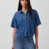 Ultrazacht denim oversized campshirt