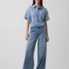 Ultrazacht denim oversized campshirt