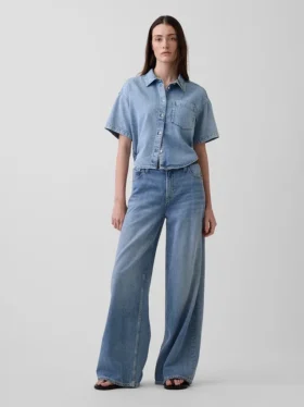 Ultrazacht denim oversized campshirt