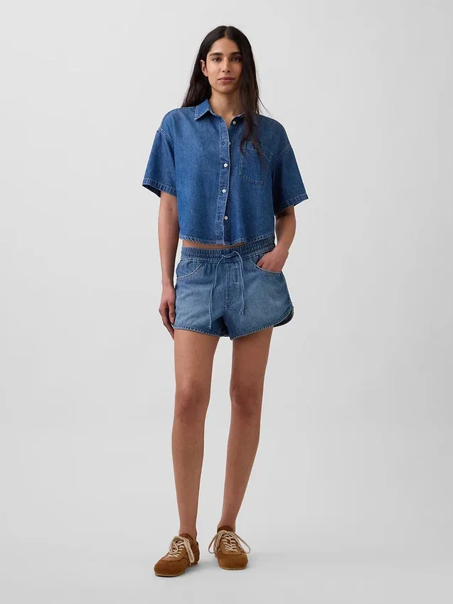 Ultrazacht denim oversized campshirt