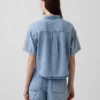 Ultrazacht denim oversized campshirt