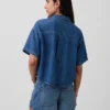 Ultrazacht denim oversized campshirt