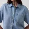 Ultrazacht denim oversized campshirt