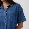Ultrazacht denim oversized campshirt