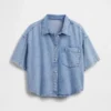 Ultrazacht denim oversized campshirt