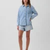 Ultrazacht denim oversized overhemd