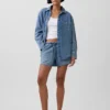 Ultrazacht denim oversized overhemd