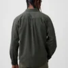 Ultrazacht denim utility-overhemd met relaxte pasvorm