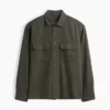 Ultrazacht denim utility-overhemd met relaxte pasvorm