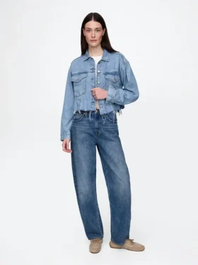 Ultrazacht Icon-denim cropped jasje