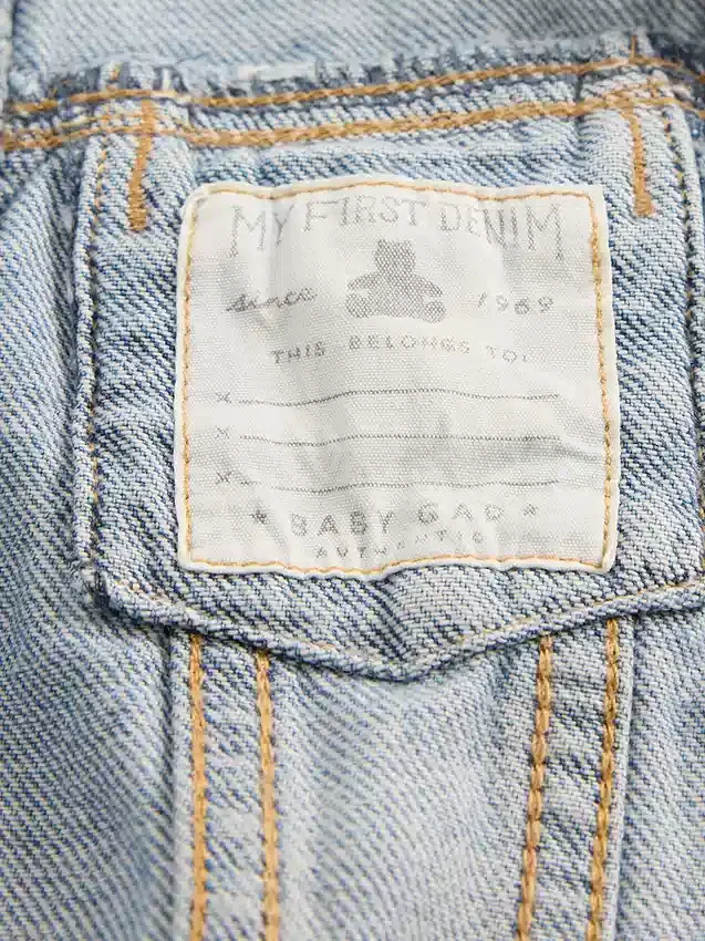 Ultrazacht Icon-denimjasje voor baby’s
