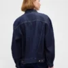 Ultrazacht oversized denimjasje met ballonmouwen