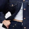 Ultrazacht oversized denimjasje met ballonmouwen