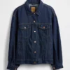 Ultrazacht oversized denimjasje met ballonmouwen