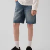 Ultrazachte ‘90s’ loszittende denimkorte broek voor kinderen
