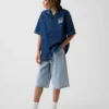 Ultrazachte baggy denimkorte broeken voor kinderen