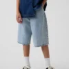 Ultrazachte baggy denimkorte broeken voor kinderen
